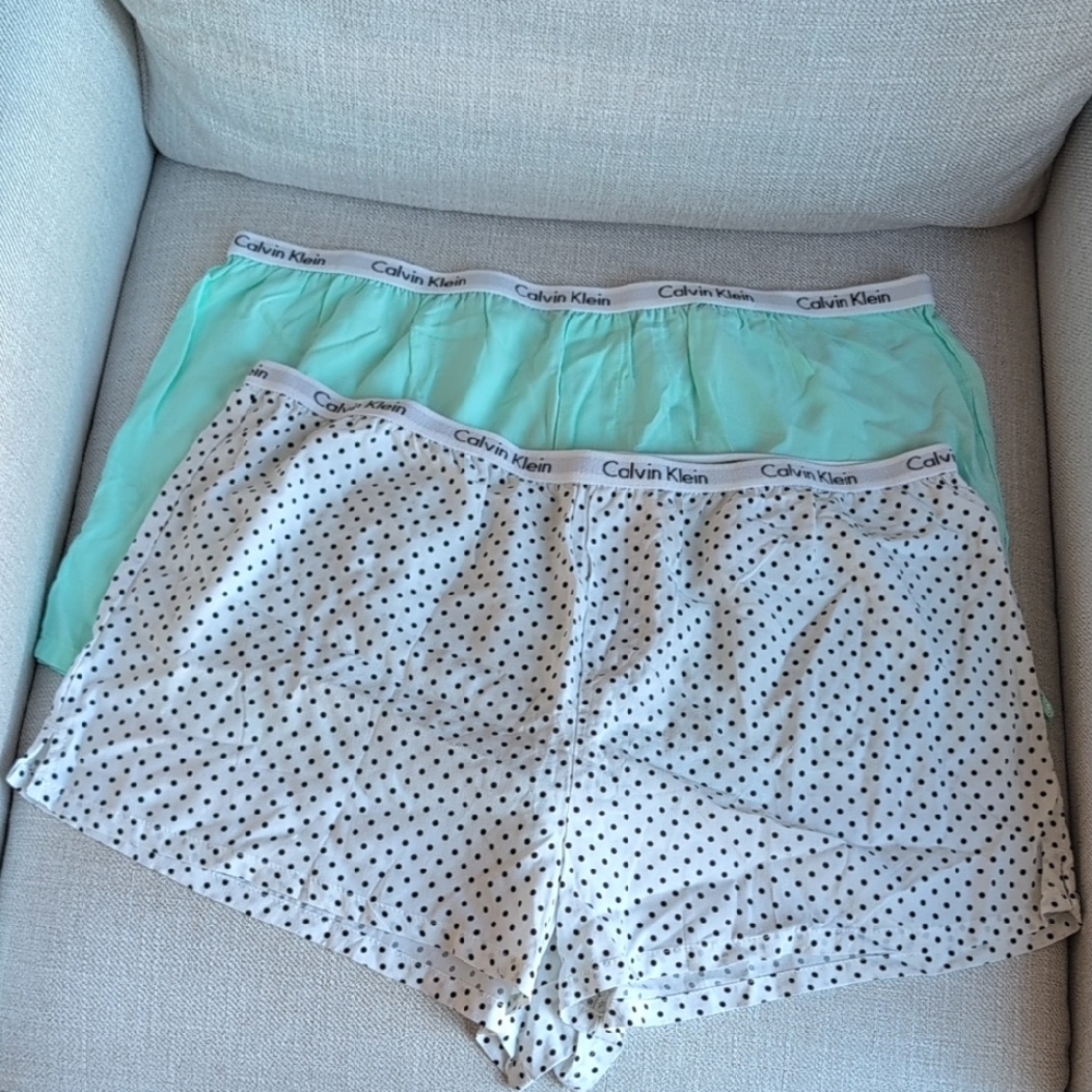 Calvin Klein Aqua and Polka Dot Panties